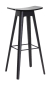 Preview: Andersen Barhocker HC1 schwarz 80cm, Holzsitz